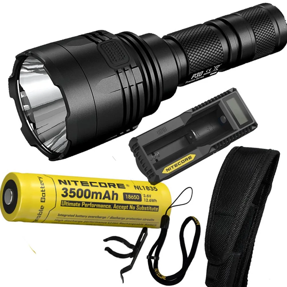 

NITECORE P30 1000Lumen Long-range Tactical Flashlight Outdoor Hunting Waterproof Portable Torch with NL1835 Battery and charger
