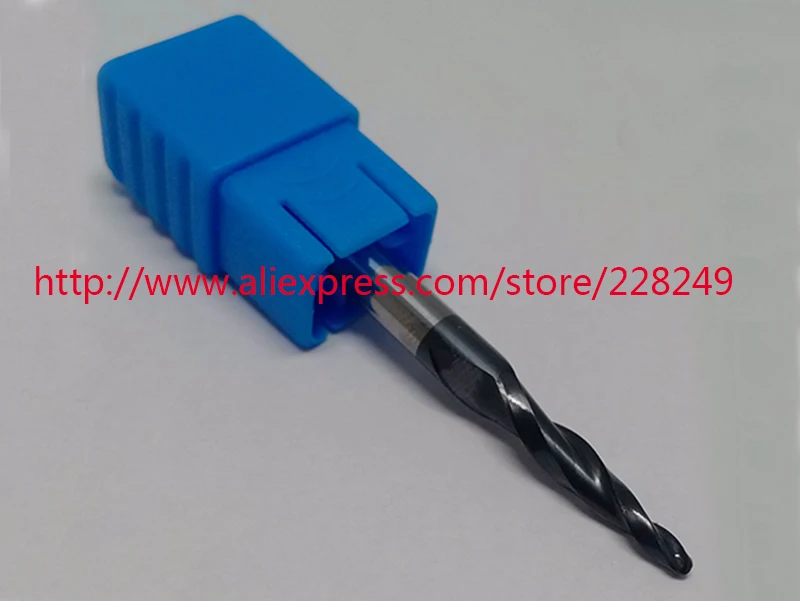1 шт. R0.75 * D6 20 50L 2F HRC55 твердосплавные конические концевые фрезы с твердосплавным