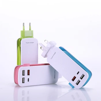 

QC3.0 charger multi-port usb adapter, type-c fast charge