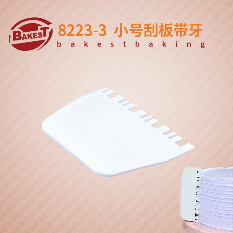 

BAKEST 6pcs per lot Small Size Plastic Dough Scraper With Tooth Cake Pastry Cutter
