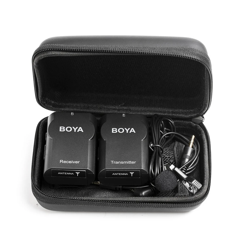 BOYA BY-WM4 беспроводной Студийный конденсаторный микрофон Система петличный нагрудный микрофон для интервью для iPhone Canon Nikon камера Smooth 4