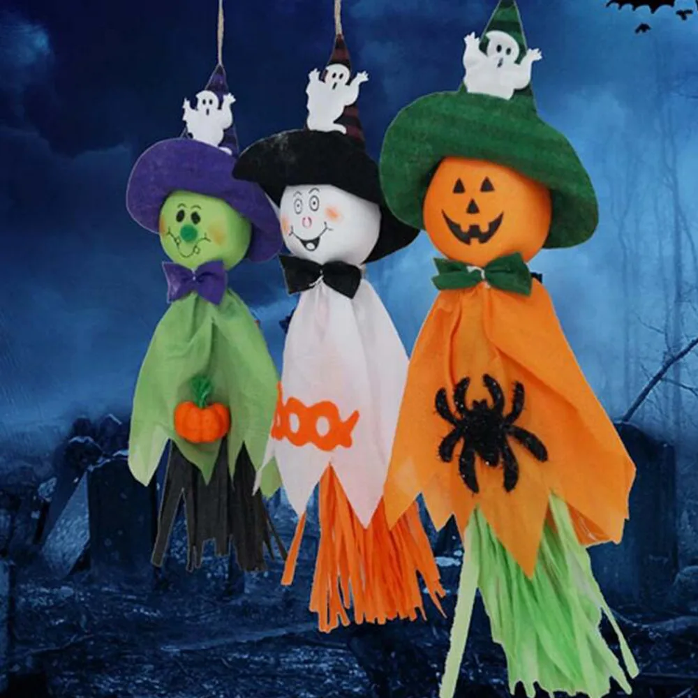 

Cute Halloween Ghost Hanging Decoration Halloween Party Decoration Hangtag Kids Toys Funny Joking Props Festival Favors Supplies