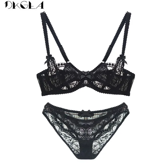 Aliexpress.com : Buy Embroidery Black Brassiere Lace Lingerie Sexy Bra ...