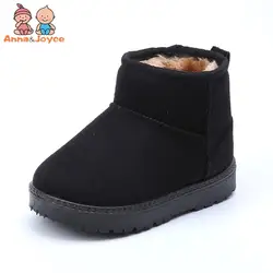 Обувь для мальчиков и девочек, утепленные хлопковые сапоги, высокие зимние сапоги, Xz0188