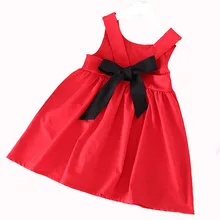 2018 Summer Girls Bow Dress Kid School Cute Princess Perform Dance Dress Girls Wedding Backless Dress Kid Clothes Hot Sale