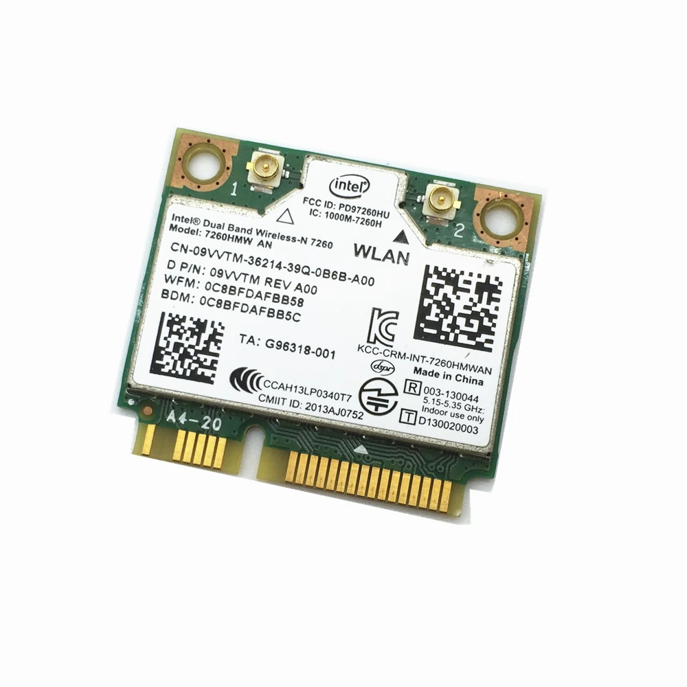 SSEA Новинка для Intel Dual band Wireless-N 7260 7260HMW AN 2,4G/5 ГГц Wifi Bluetooth 4,0 Mini PCI-E карта 300 Мбит/с