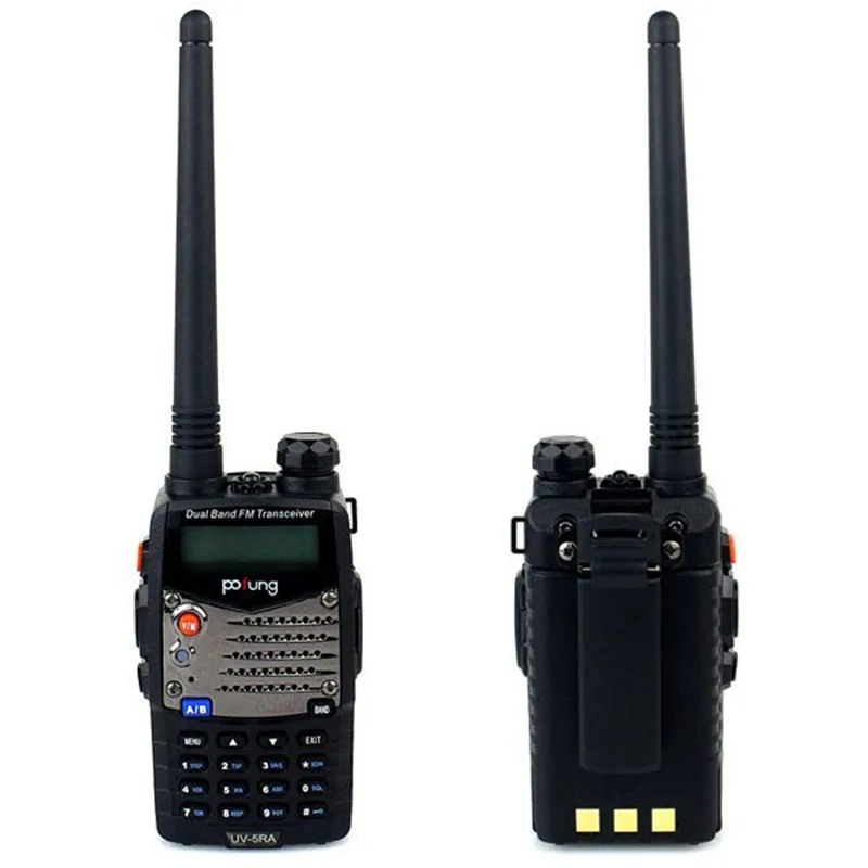 Новый pofung UV-5RA Двухканальные рации 5 Вт fm Радио 128ch UHF + VHF136-174 + 400-520 мГц двухчастотный два способ Радио гарнитуры