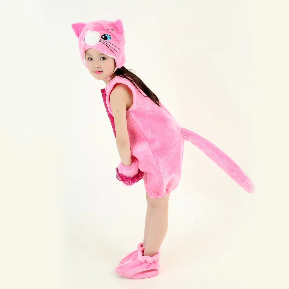 Dreamowl Child Animal Cat Plush School Play Costume Stage Performance Outfit  (13)