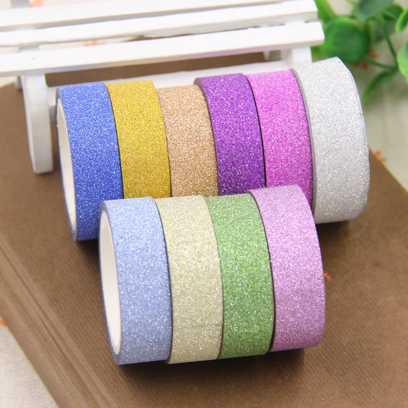 5PCS 4M Multi Colorful Matte Tapes Scrapbooking Paper Tape For DIY