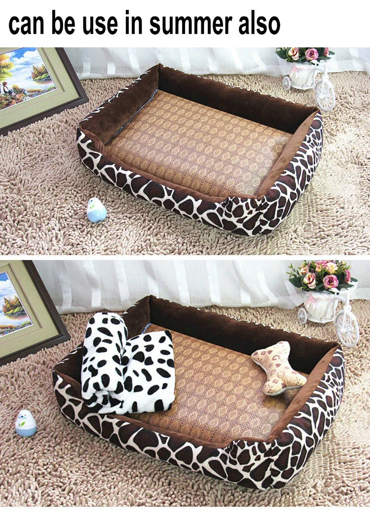Новая высококачественная Легкая очистка большая/медуйма кровать для собаки теплая Толстая кровать для собаки для зимы для средних/больших собак