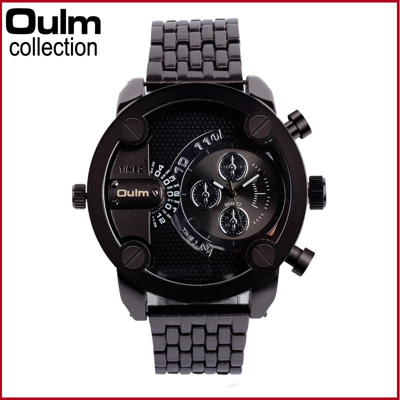 Men s Stainless Steel Fashion Watch font b Oulm b font Brand font b Luxury b