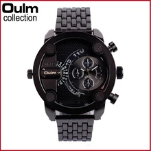 Men’s Stainless Steel Fashion Watch Oulm Brand Luxury Sport Wristwatches Man