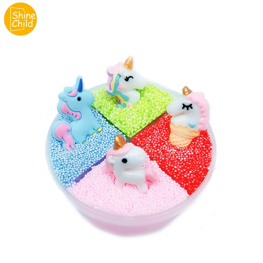 Единорог слизи Unicornio глина &quotсделай сам&quot 4 цвета Кристалл декомпрессии