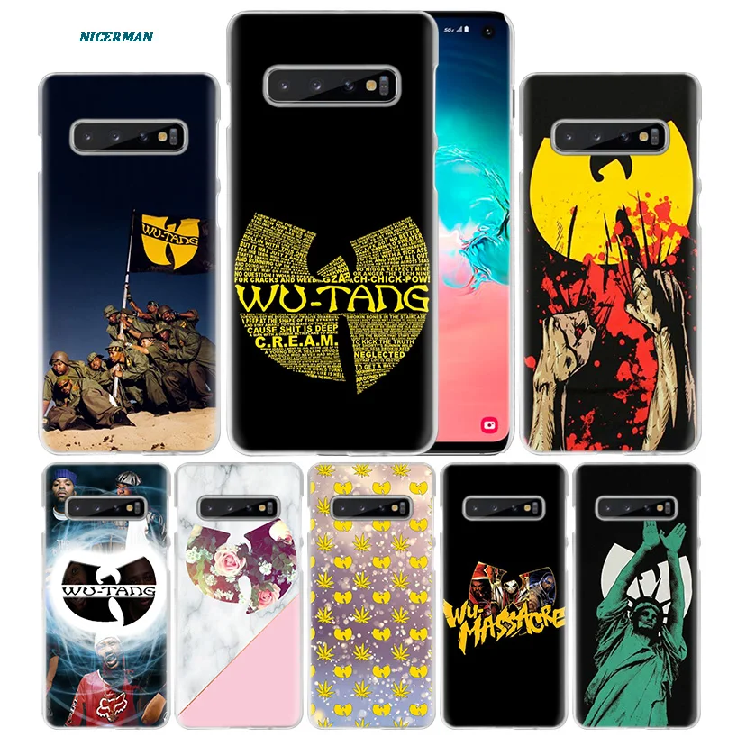 

Wu Tang Clan Hip Hop Case for Samsung Galaxy S10 5G S10e S9 S8 M30 M20 M10 J4 J6 Plus J8 2018 Note 8 9 Clear Hard PC Phone Cover