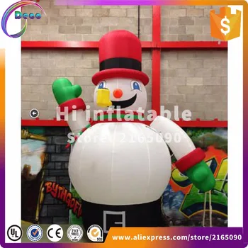 

3m Giant decorating christmas big balls, Christmas Inflatable snow ball globe, Christmas inflatable global snow ball