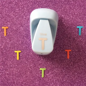

Free Shipping Alphabet T shaped save power paper/eva craft punch Scrapbook Handmade punchers DIY t letters hole punches puncher