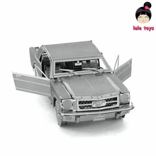 VEHICLES 3D Metal Model Puzzles 1965 FORD MUSTANG Chinese Metal Earth Stainless Steel Creative Gifts ICONX