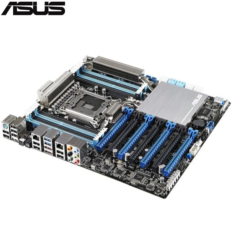 

original Used Server motherboard For ASUS P9X79-E WS X79 LGA 2011 Core i7 Maximum 8*DDR3 64GB 6xSATAIII 4xSATAII ATX