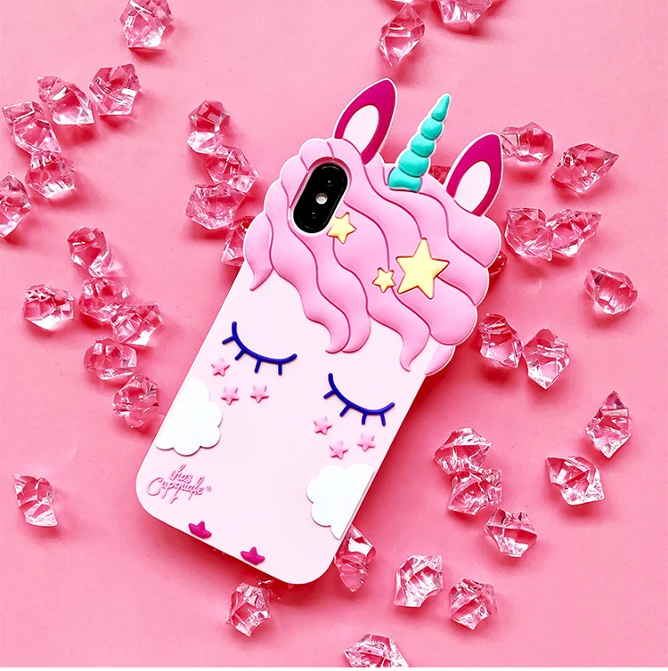 For iPhone 5S SE Unicorn phone Cases For iphone X 8 8plus 7 7plus 6 6S