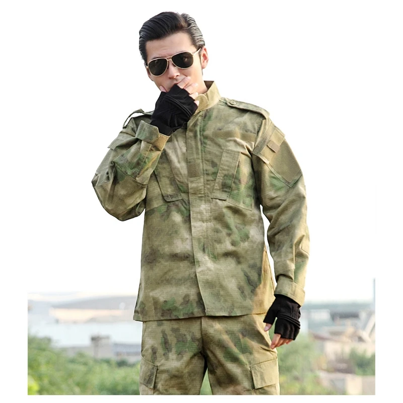 Уличная армейская военная форма Camofluage тактическая Atacs a-tacs FG камуфляжная прочная рубашка и штаны армейское боевое пальто и брюки