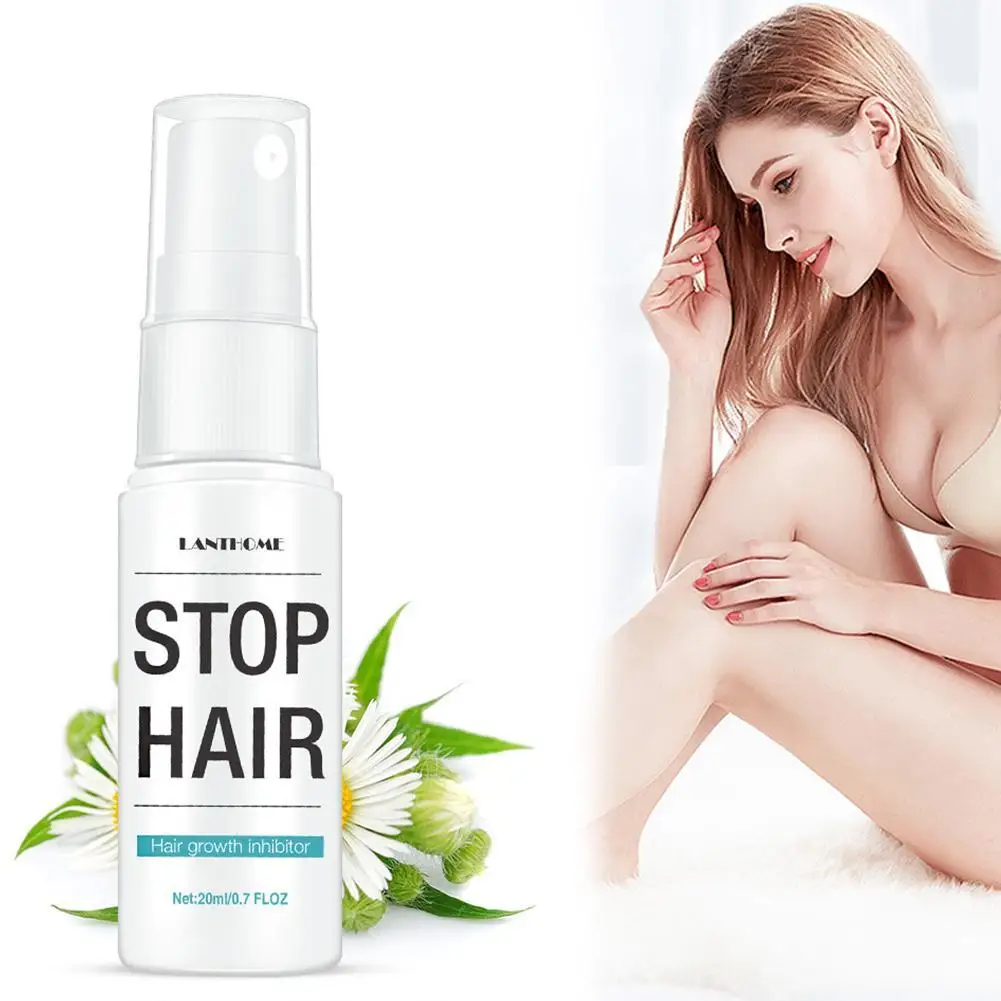 20ML Painless Hair Removal Spray Stop Hair Growth Powerful Permanent Skin Smooth Repair Body Hari Remover Shrink Pores