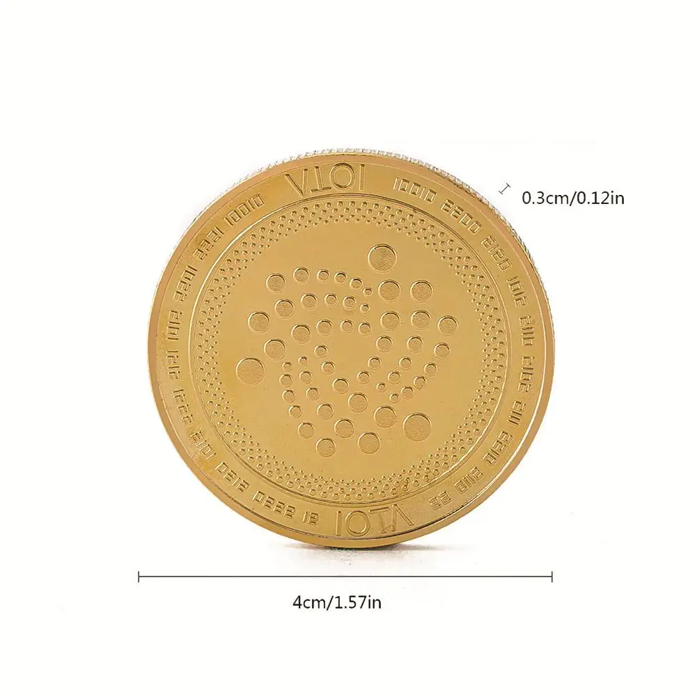 IOTA Virtual Digital Un-currency Bitcoin Embossed Three-dimensional Commemorative Coin Best Gift