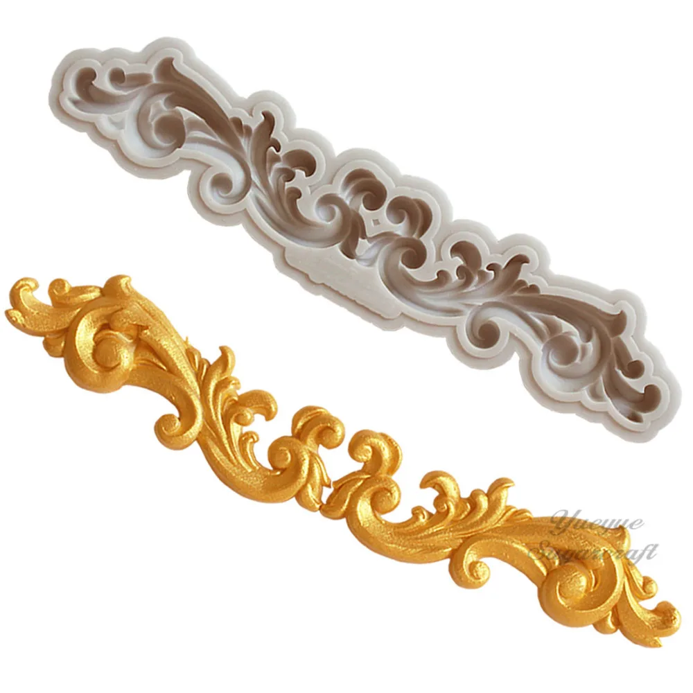 

Yueyue Sugarcraft Border silicone mold fondant mold cake decorating tools chocolate gumpaste mold