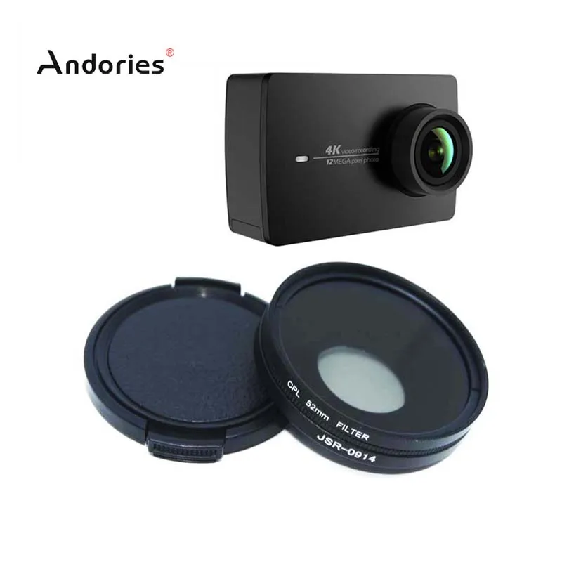Cameras yi 4k action 52mm CPL lens Filter Circular Polarizing Filters