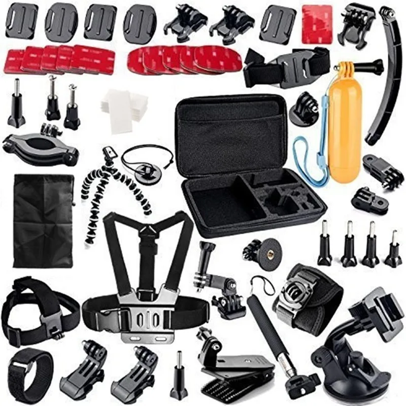 Hot Gopro Accessories Set 62 in1 kit Mount for SJ4000 Gopro 5 4 3+ 3