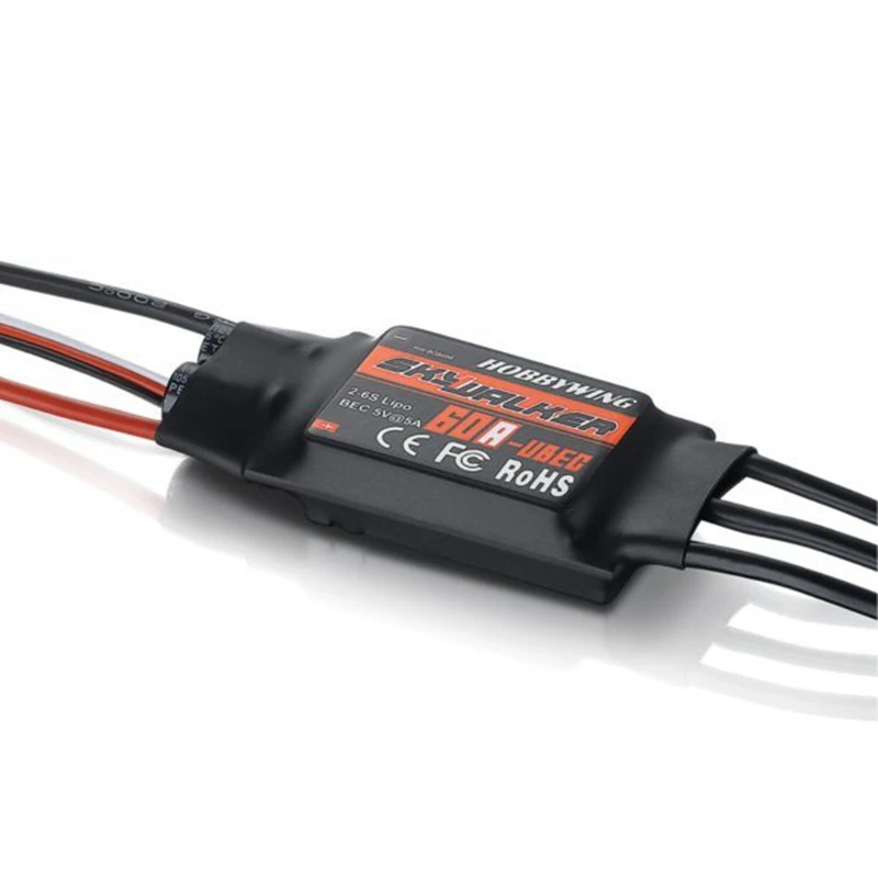 Hobbywing Skywalker 15A 20A 30A 40A 50A 60A 80A UBEC бесщеточный ESC с 5 В/5A BEC для радиоуправляемого