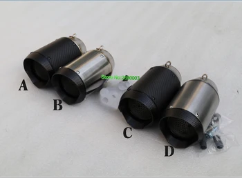 

Inlet 51mm 61mm 63mm 65mm Motorcycle Exhaust Pipe Muffler with Net Customized Motorbike Muffler Escape with AR sticker