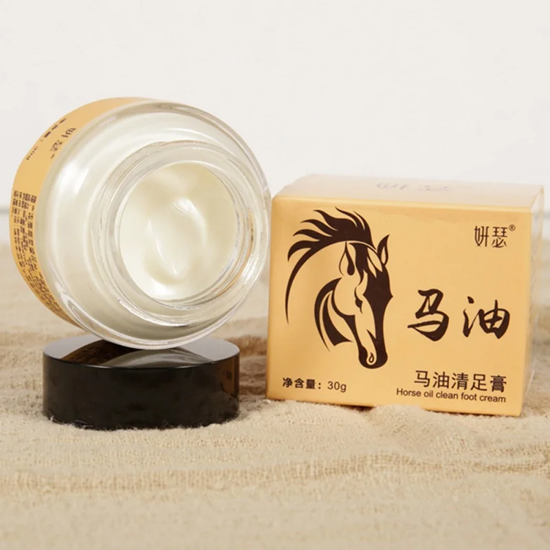 Horse Oil Hand Foot Crack Parafina Cream Heel Chapped Peeling Repair Anti Dry Skin Ointment 30g | Красота и здоровье