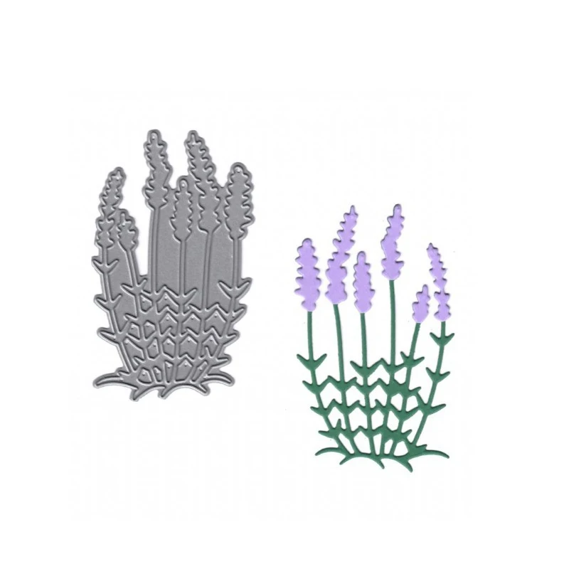 

Lavender Flowers Pattern Metal Cutting Dies Stencil Scrapbooking Photo album Embossing For Paper Card DIY Crafts New