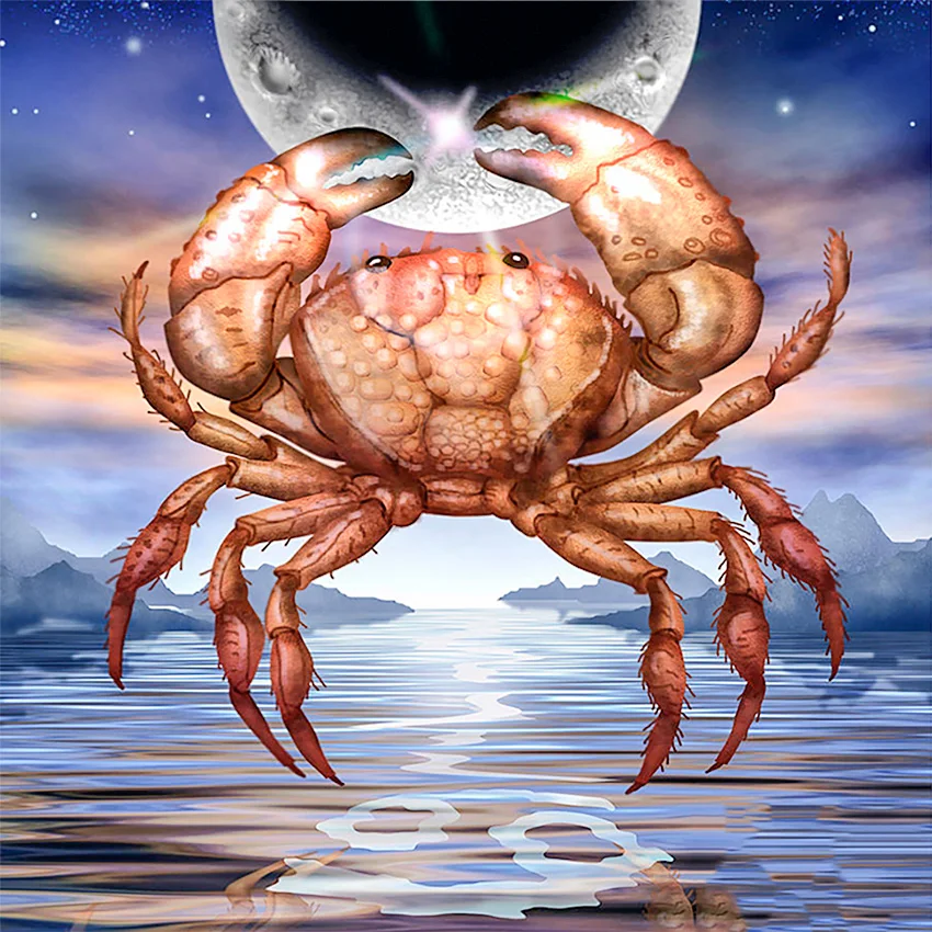 New Full Square Diamond 5D DIY Painting Big Crab Embroidery Cross Stitch Rhinestone Mosaic Home decoration | Дом и сад