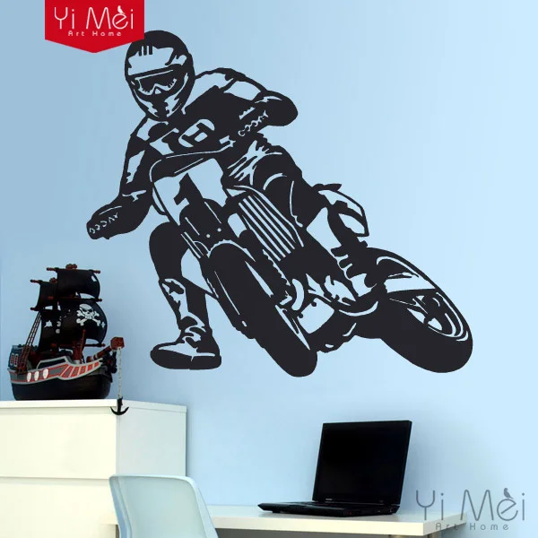 Cool men Motorcycle Wallpaper Home Decor wall stickers wall decals for