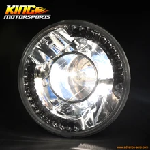 Round H4 Bulbs 5 3 4 Inch 5.75 Inch Clear LED Projector Headlights USA Domestic Free Shipping Hot Selling