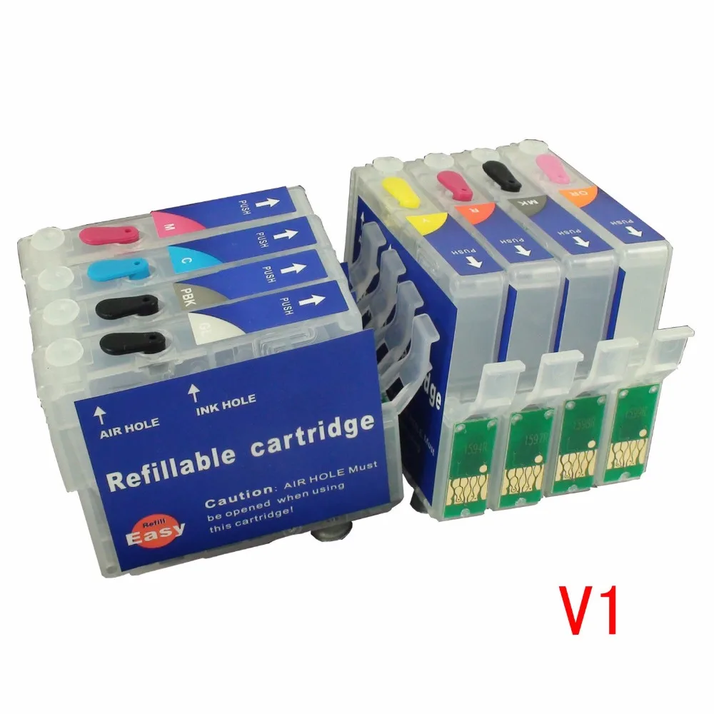 Набор многоразовых чернильных картриджей CEYE для EPSON R2000 R2000S 159 8 шт. V1|ink cartridge|refillable