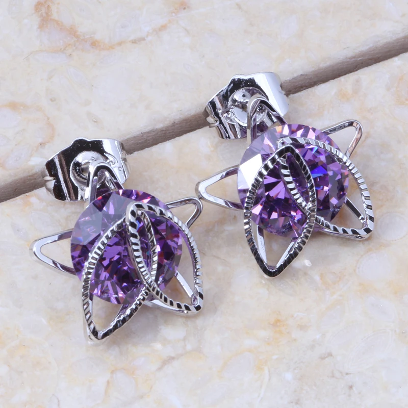 

Star Shaped Fashion Lady's Stud Earings Gold Colour AAA Zirconia Crystal Earring for Women Accessories E075