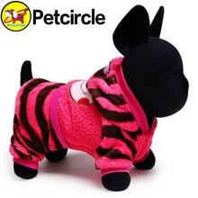 Free Shipping Petcircle Hot Sale Pet Dog Clothes Soft And Comfortable Dog Cat Clothing Size XXS-L striped dog coat dog hoodie