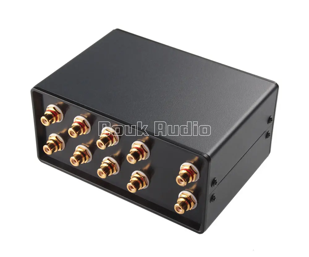 Мини стерео 4 в 1 RCA сплиттер сигнала на входе аудио/переключатель регулятор