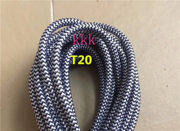0 m lot vintage cable 20.75 textile fabric electrical wire DIY pendant light electrical cable woven braided cable power cord (4)