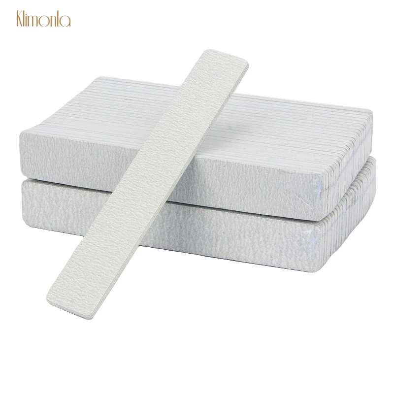 

50pcs Gray Nail File 100/180 Square Sandpaper Buffer Blocks UV Gel Varnish Files For Manicure Nail Art Sanding Tools