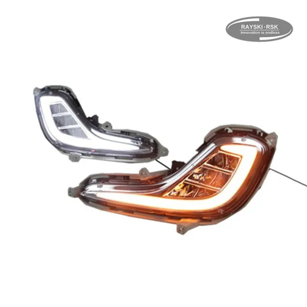 

Two in One LED DRL Fog Lights for Hyundai Accent Solaris Turn Signal LED Daytime Running Light for Hyundai Accent Solaris 2012