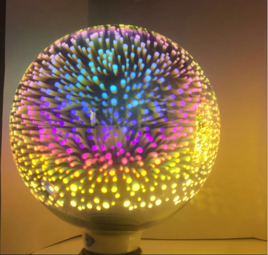 

New E27 G95 G80 G125 3D Led Blubs,3d Colorful Bulb Magic Bulb Christmas Decoration Lamp For Home AC 85-265V