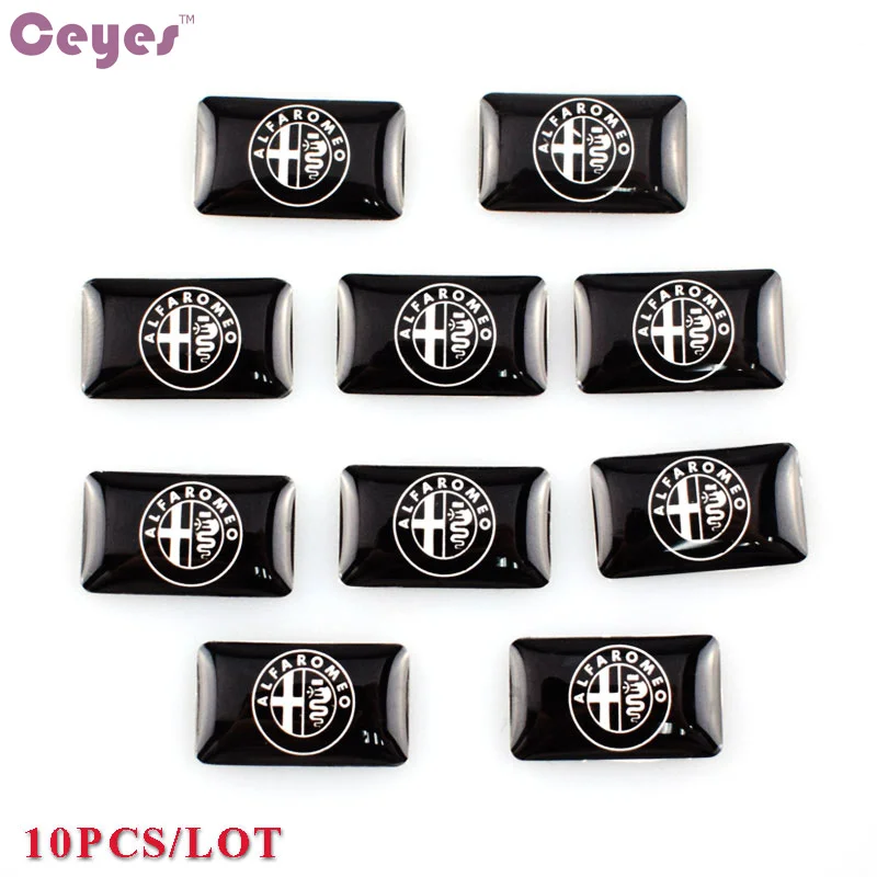 

Car-Styling Auto Small Decorative Steering Wheel Fit For Alfa Romeo Giulietta 147 156 159 Badge Emblem Sticker Car Styling 10PCS
