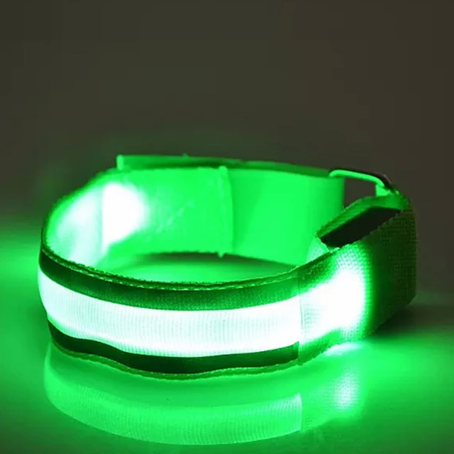 Hand Strap Wristband LED Luminous Arm Bracelet Light Shine Flash Glowing Luminous Belt Bracelets Wrist Glow Party Supplies
