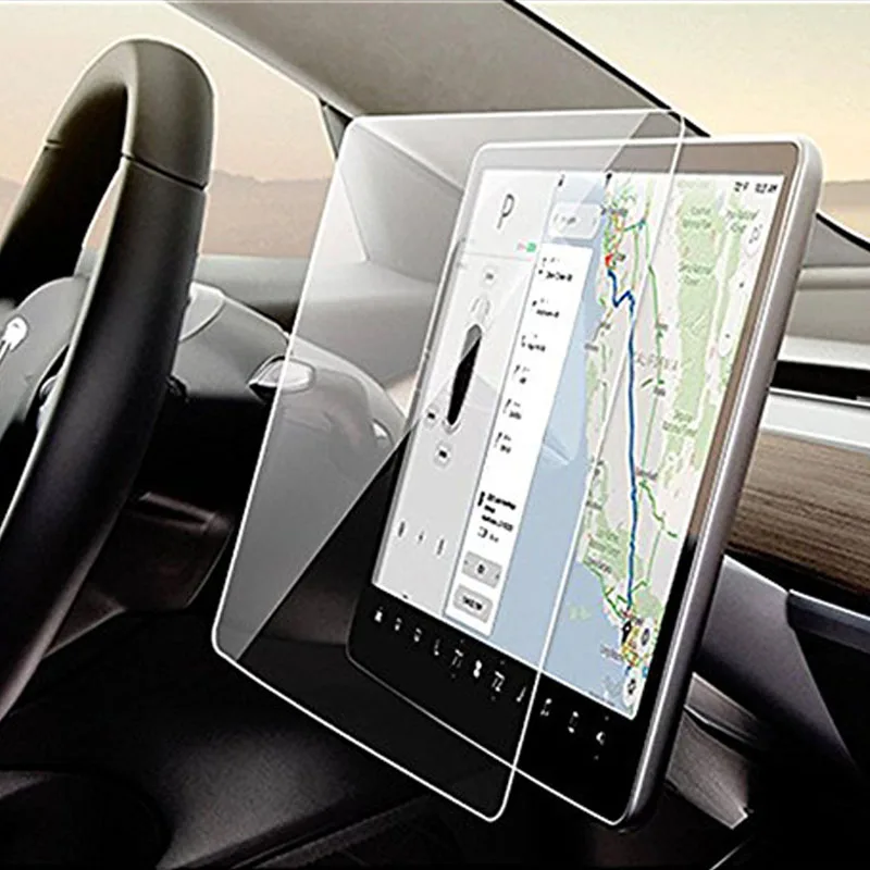 

15" Center Control Touchscreen Protect Film Car Navigation Touch Screen Tempered Glass Protector for Tesla Model 3
