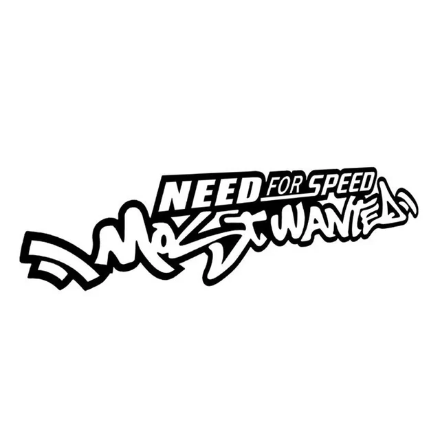 need for speed car sticker english letters to cover scratches decals reflective letter