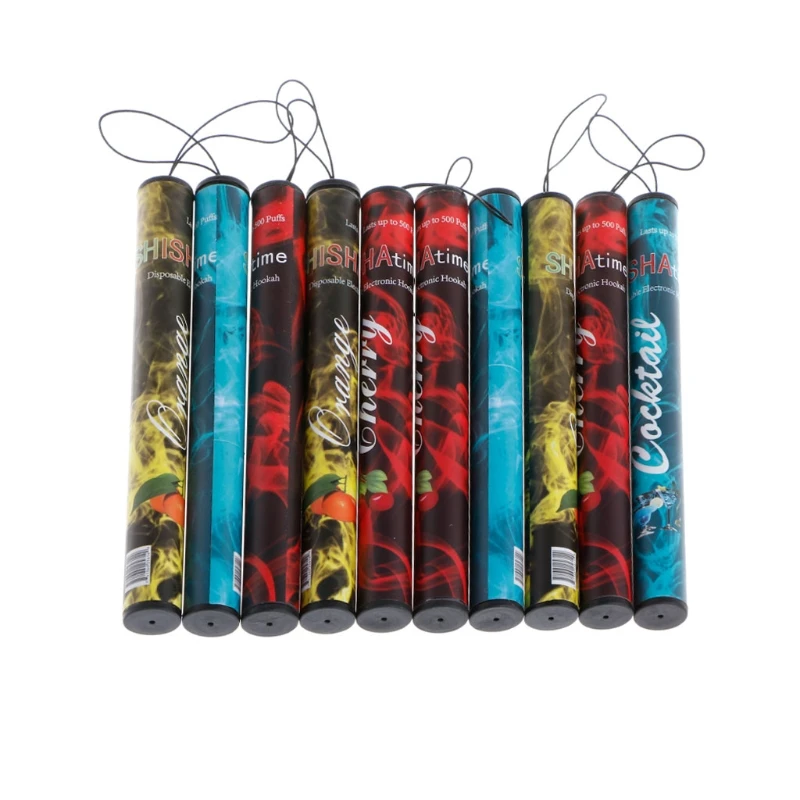 Fruits Flavor 500 Puffs Disposable Vapor Hookah Stick Pen Electronic Cigarette