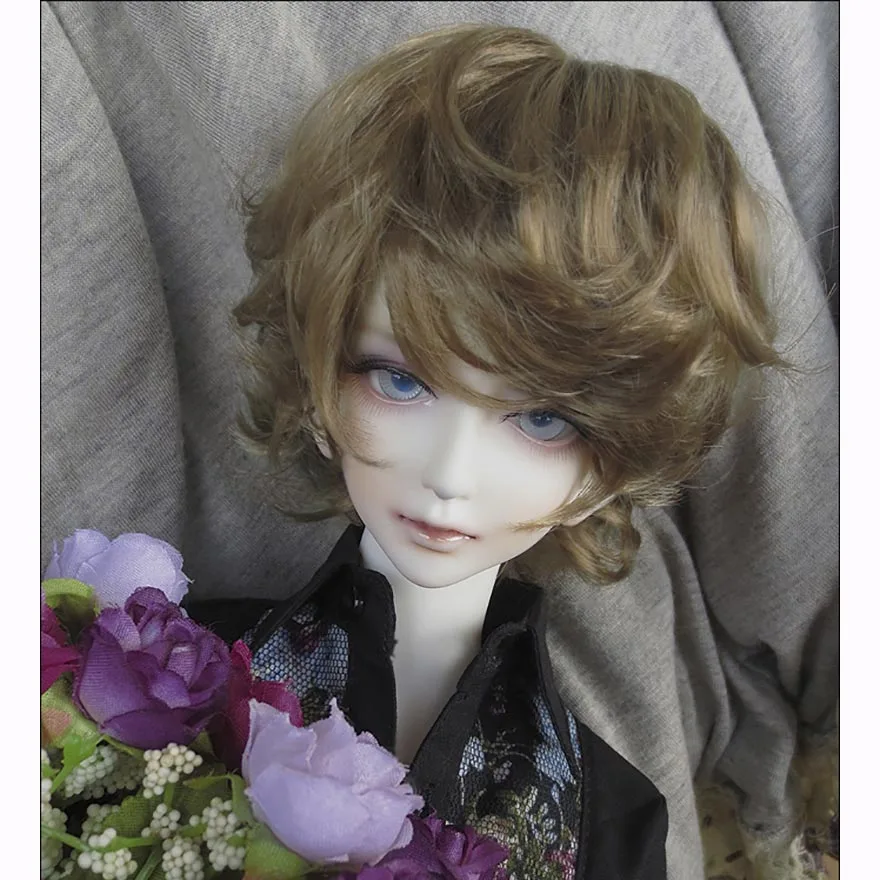 Allaosify куклы аксессуары 1/3 1/4 Bjd парик кукла волосы парик маленький демон Длинные прямые парик челка милые девочка и мальчик детские волосы - Цвет: 7